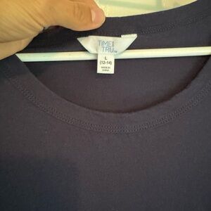 Time and Tru Women's Midi Dress - Dark Blue